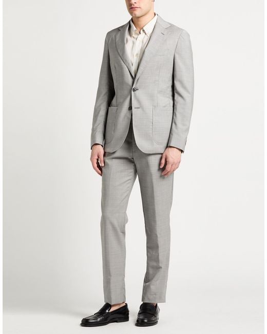 Colamarino Gray Suit Virgin Wool for men