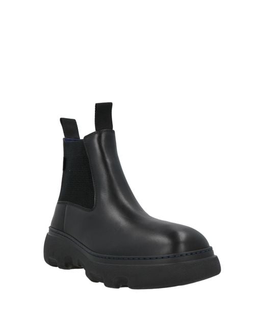 Burberry Black Ankle Boots Leather for men