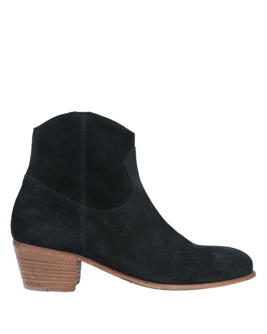 Elia Maurizi Leather Ankle Boots in Black | Lyst