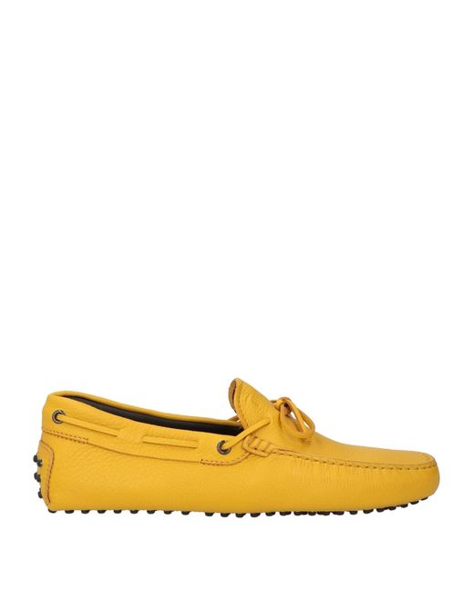 Tod's Yellow Loafers Leather for men