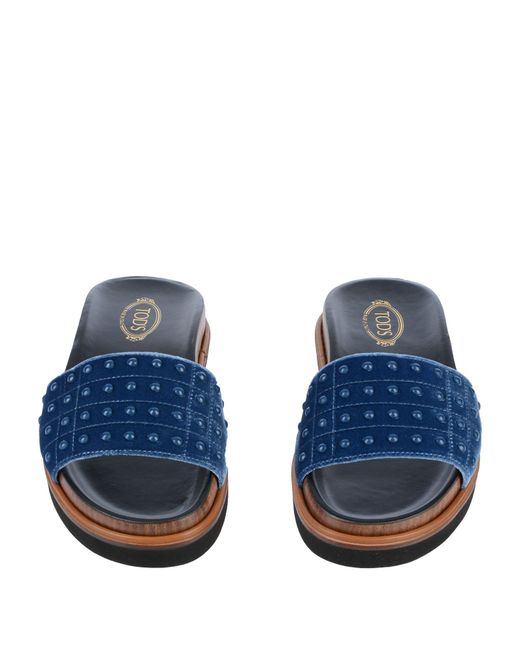 Tod's Blue Sandals