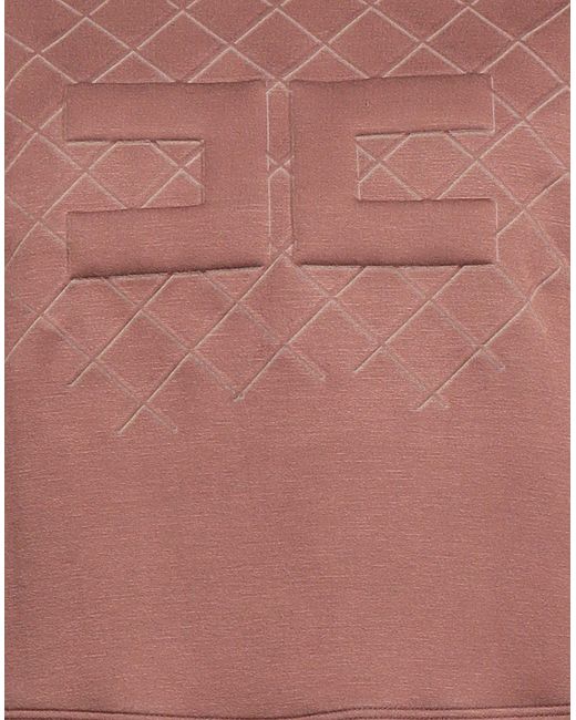 Elisabetta Franchi Brown Chocolate Sweatshirt Polyamide, Modal