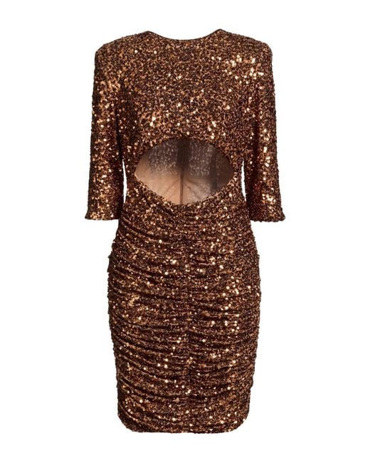 EUREKA by BABYLON Brown Mini Dress Polyamide, Elastane