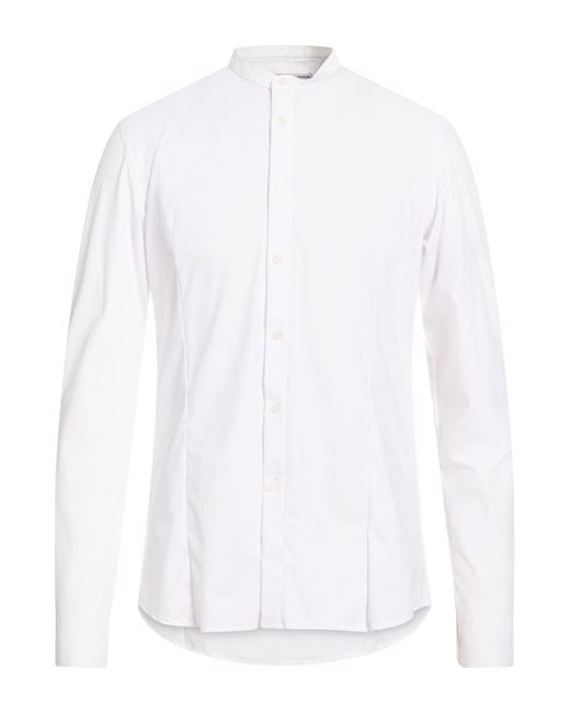 Daniele Alessandrini White Shirt Polyamide, Elastane for men