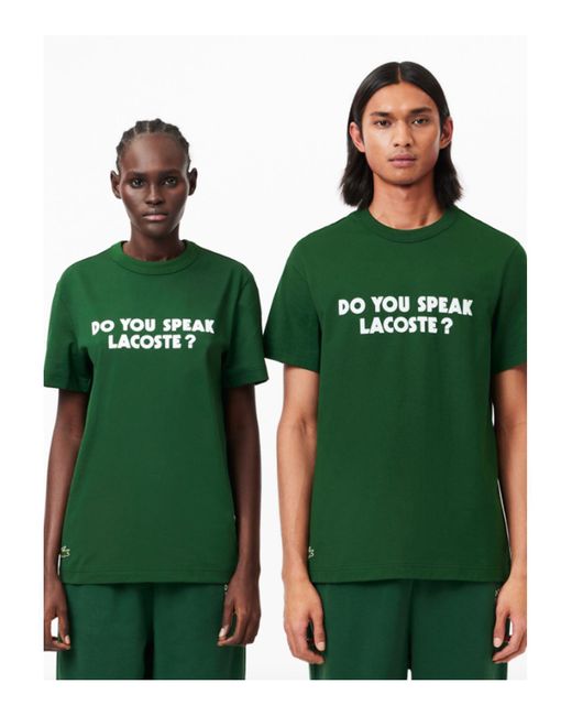 Lacoste T-shirts in Green für Herren