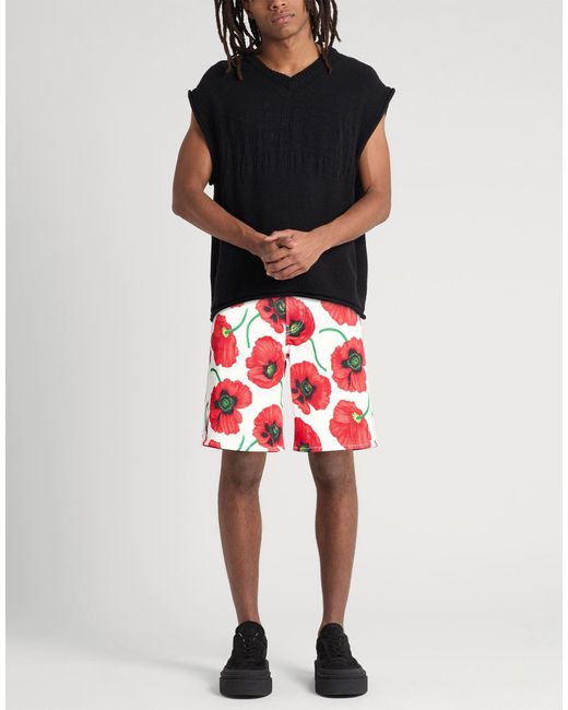 KENZO Red Shorts & Bermuda Shorts Cotton, Polyamide for men