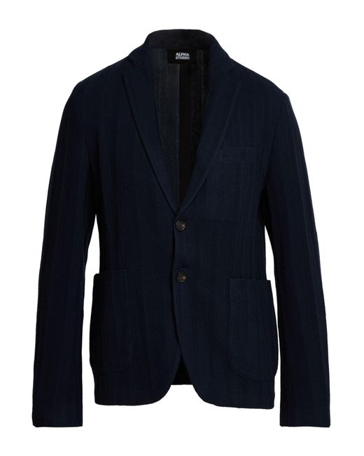Alpha Studio Blue Blazer for men
