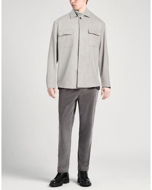 Eleventy Gray Jacket Wool, Cashmere, Elastane for men