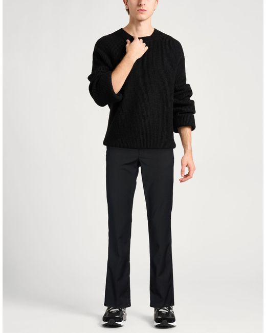 Nineminutes Black Pants Polyester, Wool, Elastane, Viscose for men