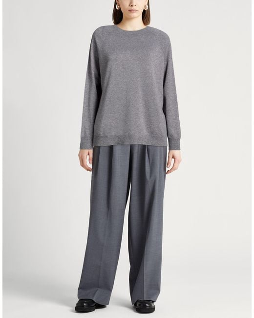 Sandro Ferrone Gray Sweater Viscose, Polyester, Polyamide