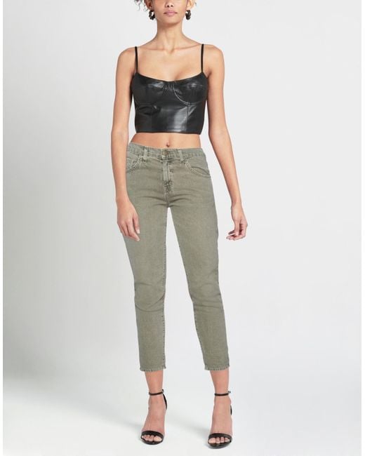 Current/Elliott Gray Denim Trousers