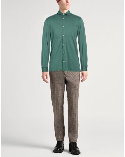 Fedeli Green Shirt for men