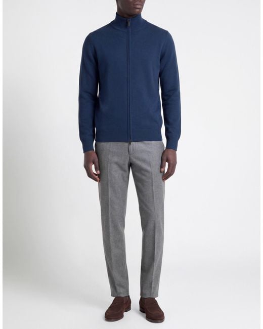Kangra Blue Cardigan Wool for men