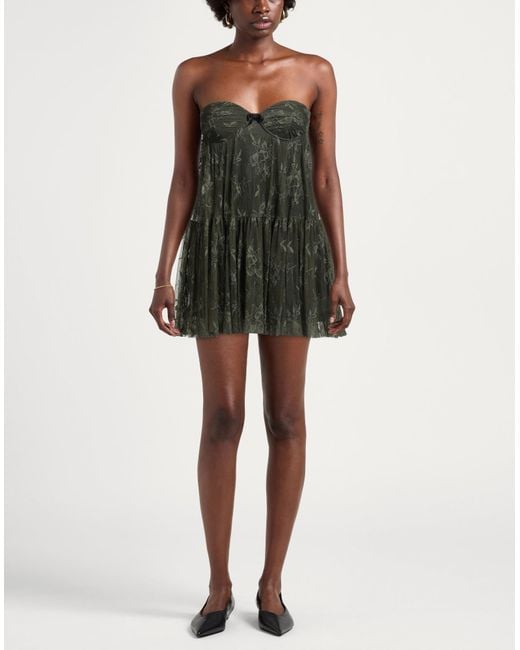 Aniye By Gray Military Mini Dress Polyamide, Elastane