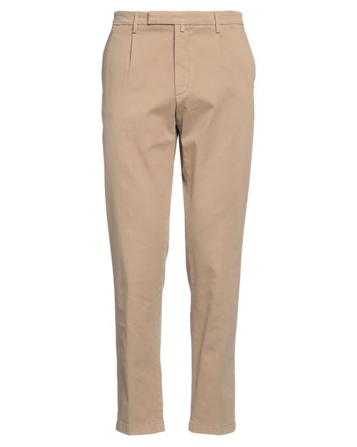 Briglia 1949 Natural Camel Pants Cotton, Elastane for men