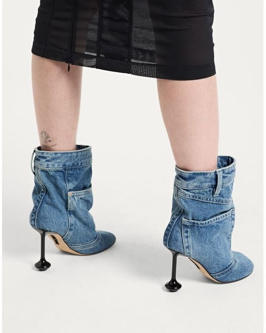 Loewe Blue Ankle Boots