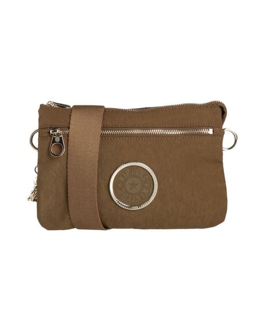 Kipling Brown Khaki Cross-Body Bag Polyamide