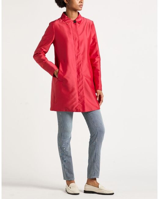 Moorer Red Overcoats & Trench Coats
