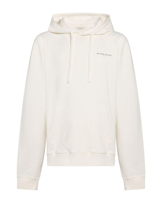 Ih Nom Uh Nit White Sweatshirt Cotton for men