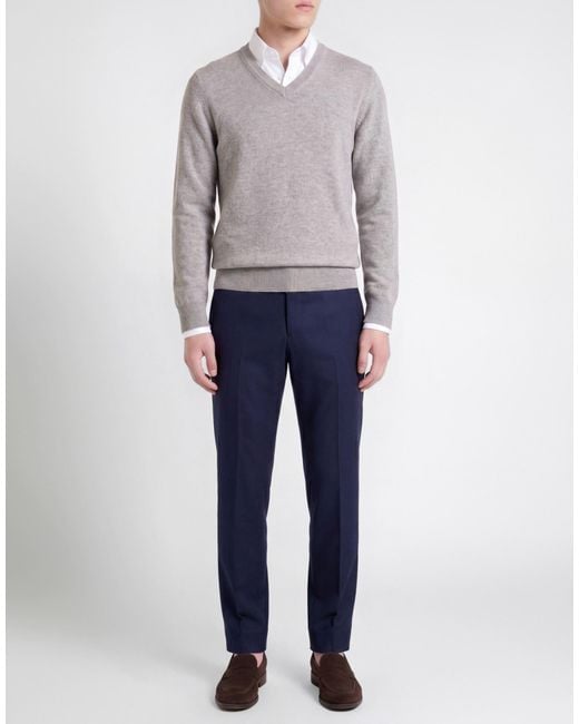 Zanone Gray Light Sweater Virgin Wool for men