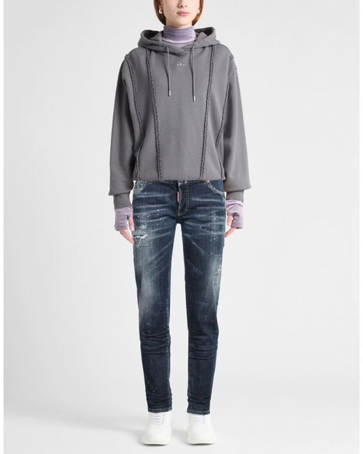 DSquared² Blue Jeans Cotton, Elastane, Calfskin
