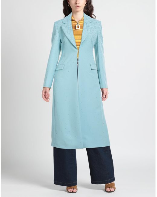 Blumarine Blue Overcoat & Trench Coat