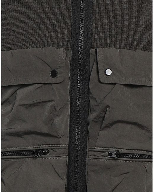 C P Company Gray Cardigan Wool, Polyamide for men