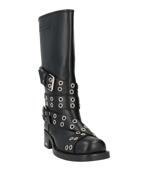 Mach & Mach Black Boot Leather