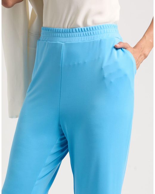 SEVENTY VENEZIA Blue Pants Polyester, Elastane