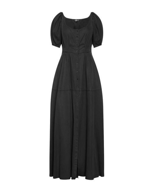 Elisabetta Franchi Black Long Dress