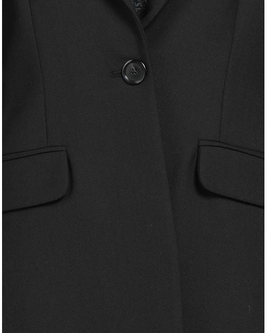 Pinko Black Blazer Polyester, Virgin Wool, Lyocell