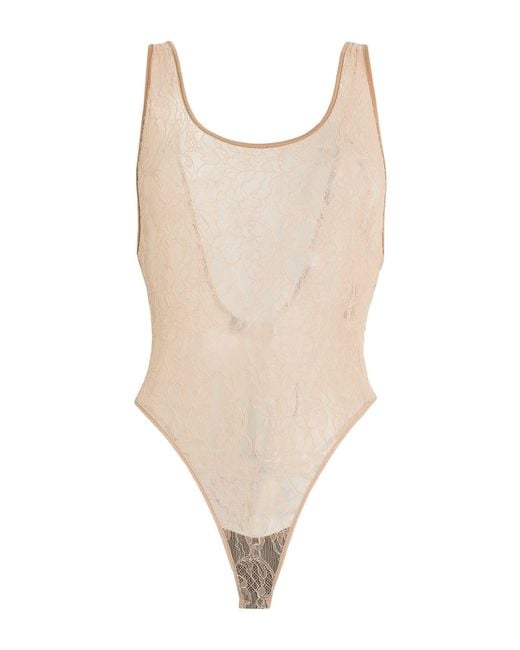 Wardrobe NYC Natural Blush Bodysuit Polyamide, Elastane