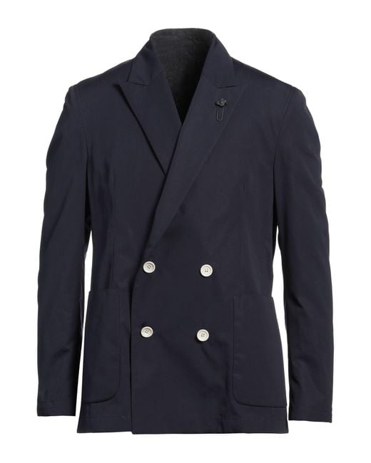 Lardini Blue Blazer Cotton for men