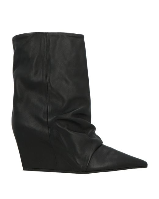Vic Matié Black Ankle Boots Leather