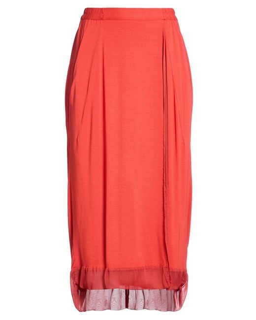 Gentry Portofino Red Midi Skirts