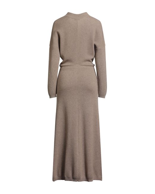Brunello Cucinelli Brown Maxi Dress