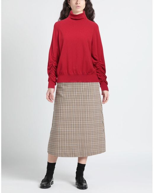 Semicouture Red Turtleneck