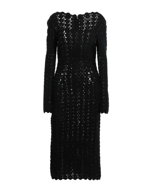 Dolce & Gabbana Black Midi Dress