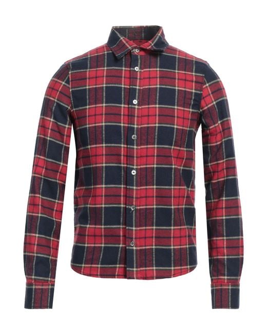 Zadig & Voltaire Red Shirt Cotton for men