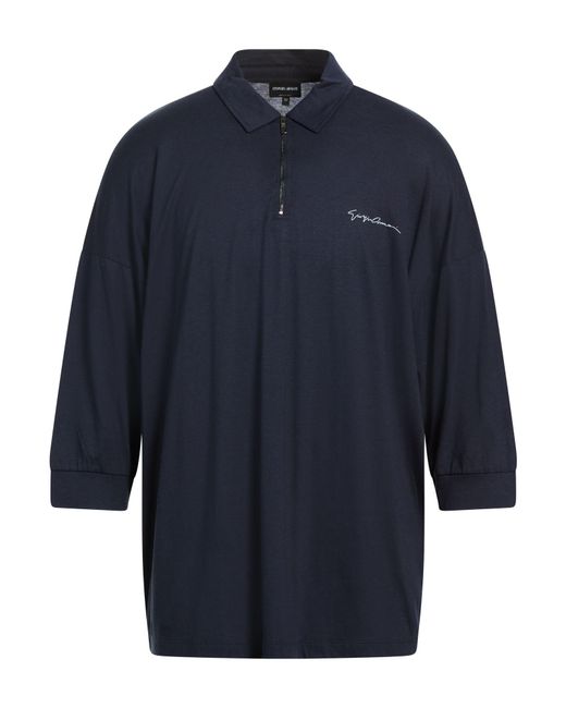 Giorgio Armani Blue Polo Shirts for men