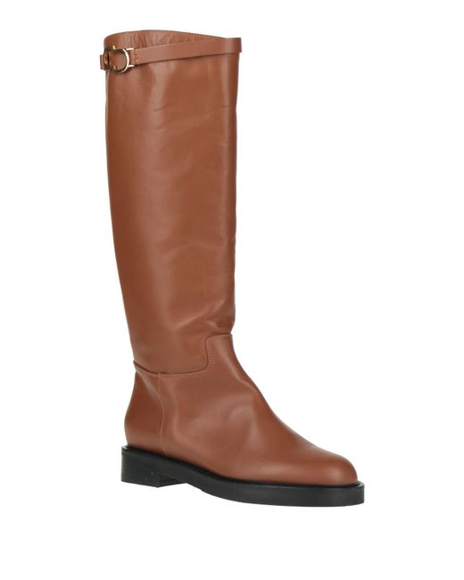 Ninalilou Brown Boot Calfskin