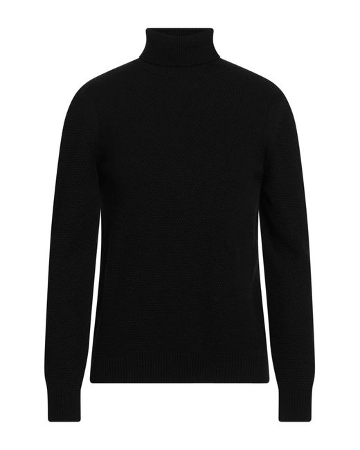 Daniele Alessandrini Black Turtleneck Acrylic, Wool, Alpaca Wool for men