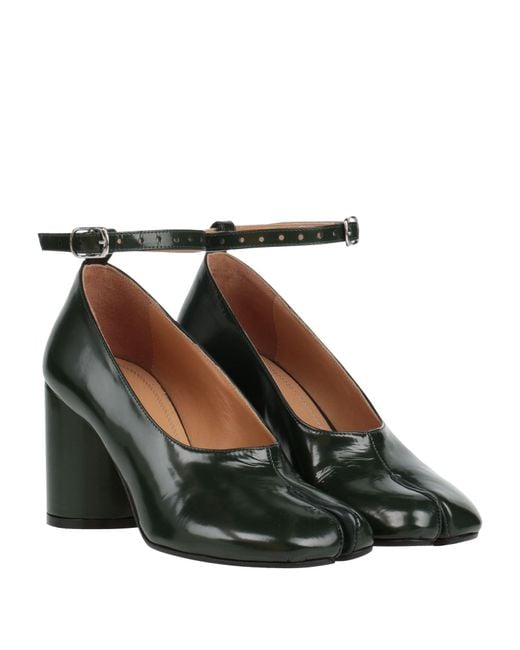 Maison Margiela Green Pumps Leather
