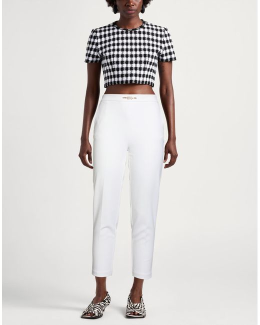 Elisabetta Franchi White Trouser