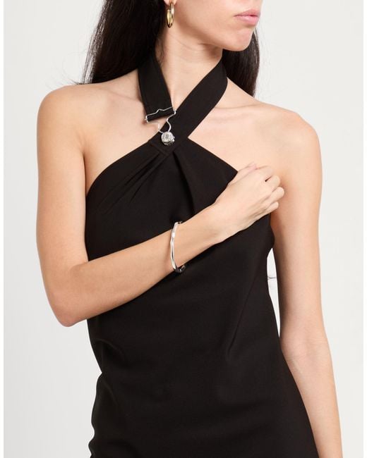 Moschino Black Midi Dress Polyester, Elastane