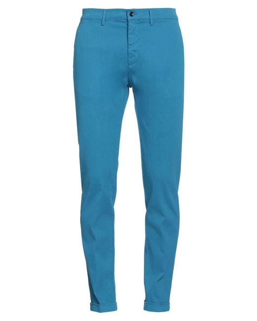 Harmont & Blaine Blue Pants Cotton, Elastane for men