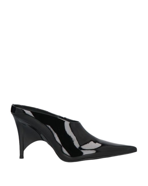 Jeffrey Campbell Black Mules & Clogs Leather