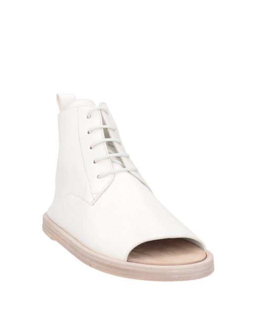 Marsèll White Ankle Boots