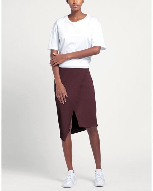 Elisabetta Franchi Purple Midi Skirt