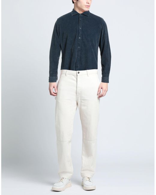 Tintoria Mattei 954 Blue Shirt Cotton, Elastane for men